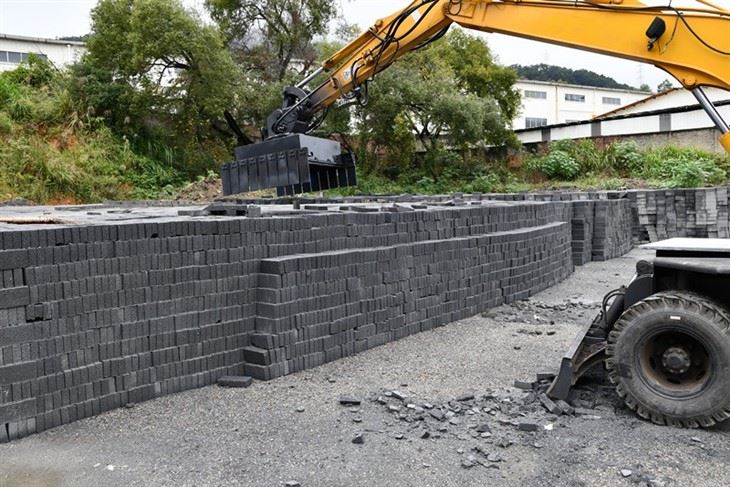 360-Degree Hydraulic Electric-Controlled Brick Grapple