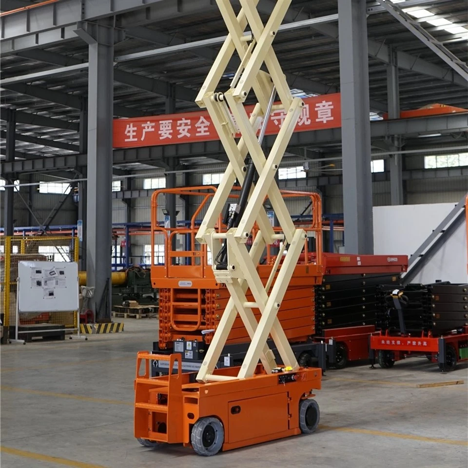 4-18m Rough Terrain Self Propelled Track Scissor Lift Mobile Hydraulic Electric Lifting Scaffold Work Platform