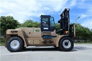 Socma 25 Ton kompakt elektrisk gaffeltruck Heavy Lift Gaffeltruck bra för arbete inomhus