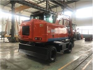 8TON ELEKTRISK HJULGRÄVMASKIN FÄRG RÖD