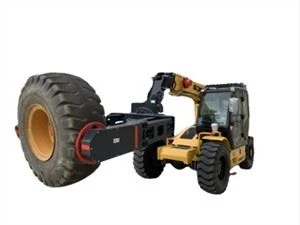Teleskoptruck Telehandler Däckhanterare