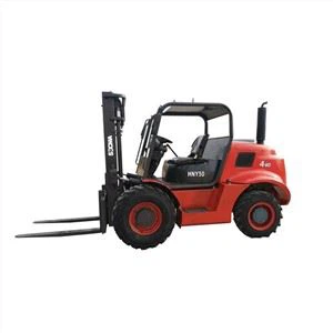 All Rough Terrain Forklift Truck Machine 5 ton fyrhjulsdriven gaffeltruck